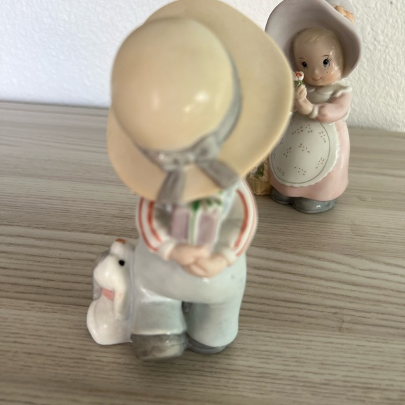 Two Adorable Porcelain Kid Figurines - Picture 2 of 7